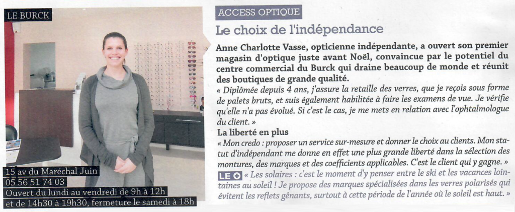 Opticien merignac